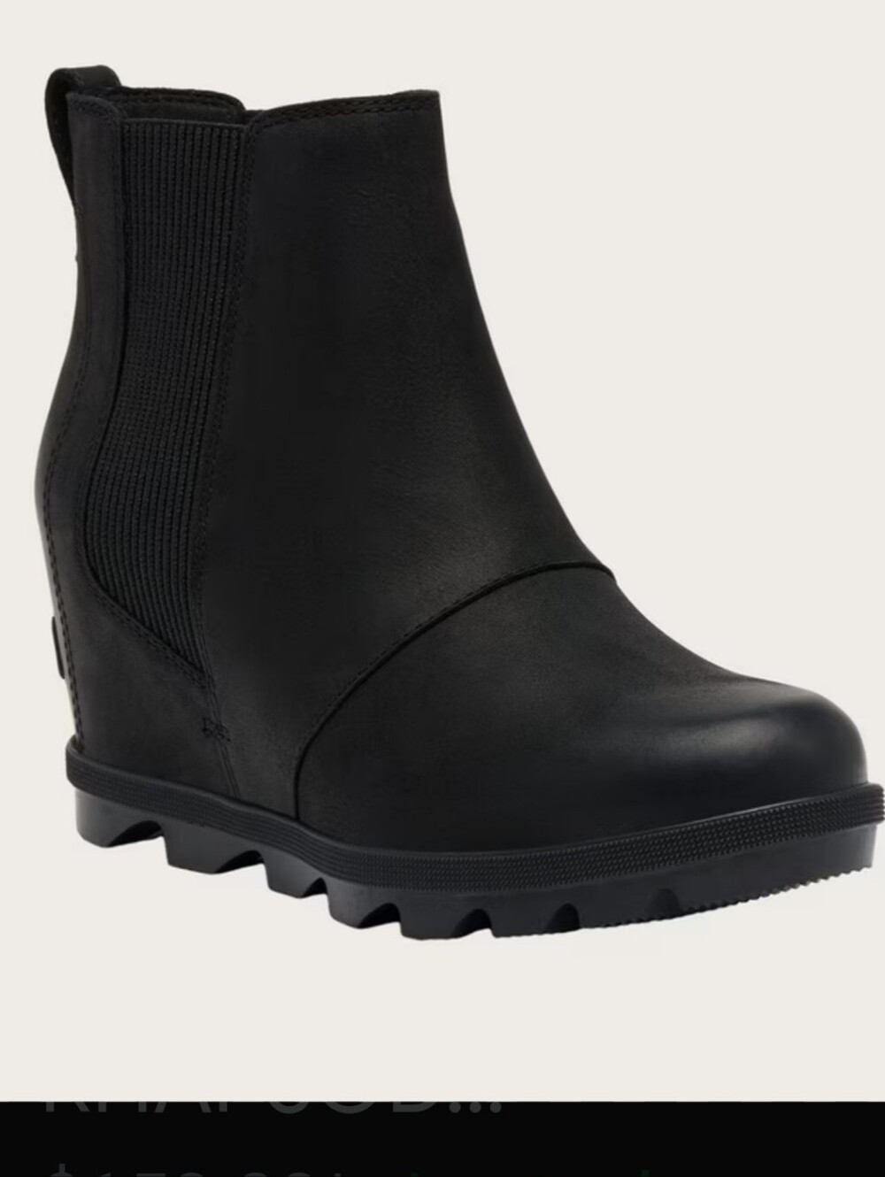 Sorel Black wedge boots Joan of Arc Size 9.5